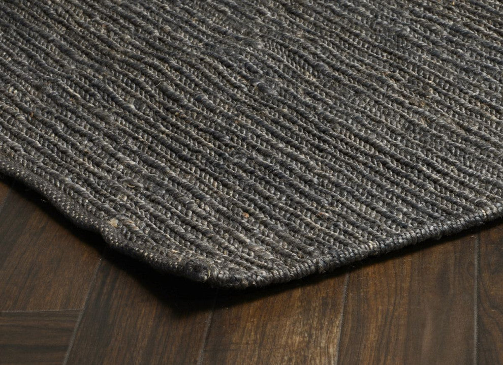 Classic Home Soumak Jute Charcoal Rug, 8'x10'