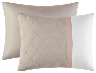 510 Design Shawnee 8 Piece Comforter Set, Blush, Queen
