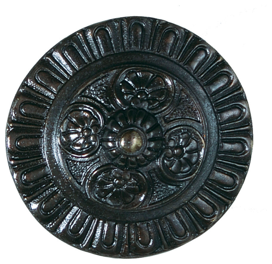 Kensington Knob Antique Pewter, Dark Brass
