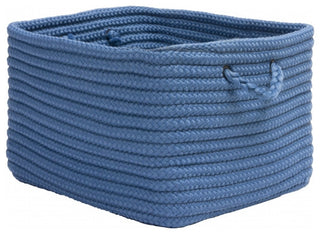 Colonial Mills Basket Modern Farmhouse Home Sapphire Rectangle
