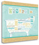 "Bathroom Words II" By Pela Studio, Giclee Print on Gallery Wrap Canvas