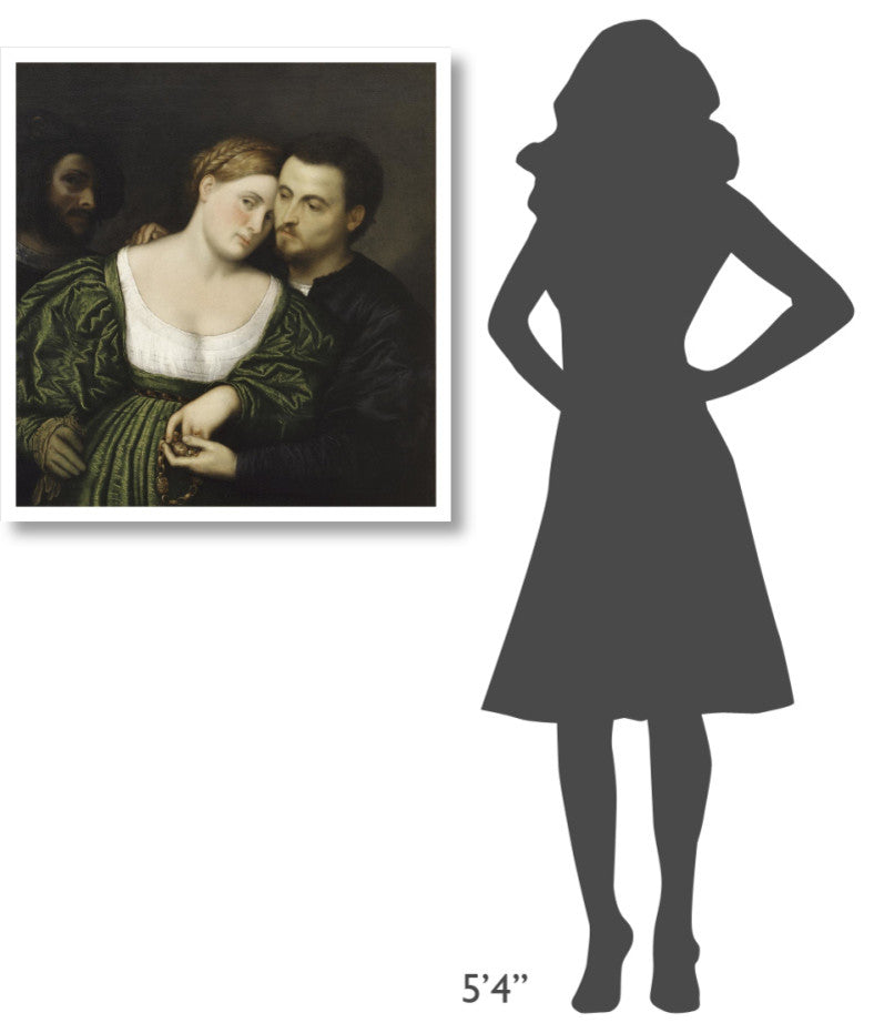 "The Venetian Lovers" Digital Paper Print by Paris Bordone, 30"x32"
