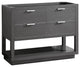 Avanity Allie 42" Vanity Only, Twilight Gray With Brushed Silver Hardware