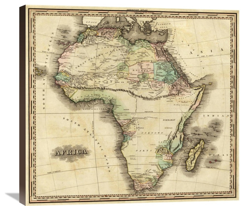 "Africa, 1823" Stretched Canvas Giclee by Henry S. Tanner, 30"x28"