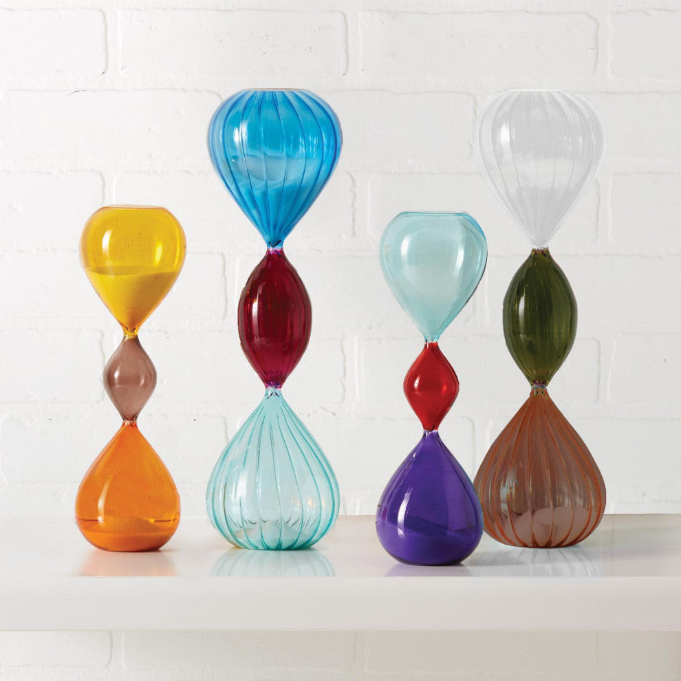 Two's Company Color Spectrum Set of 4 Sand Timers in Gift Box