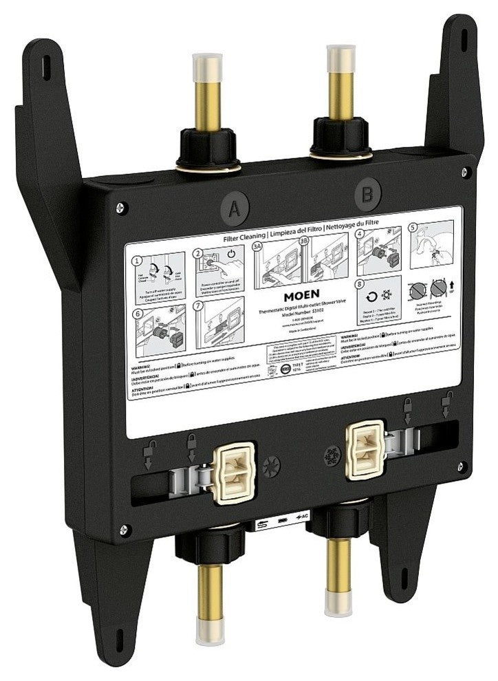 Moen U by Moen Shower 2-Outlet Thermostatic Digital Shower Valve
