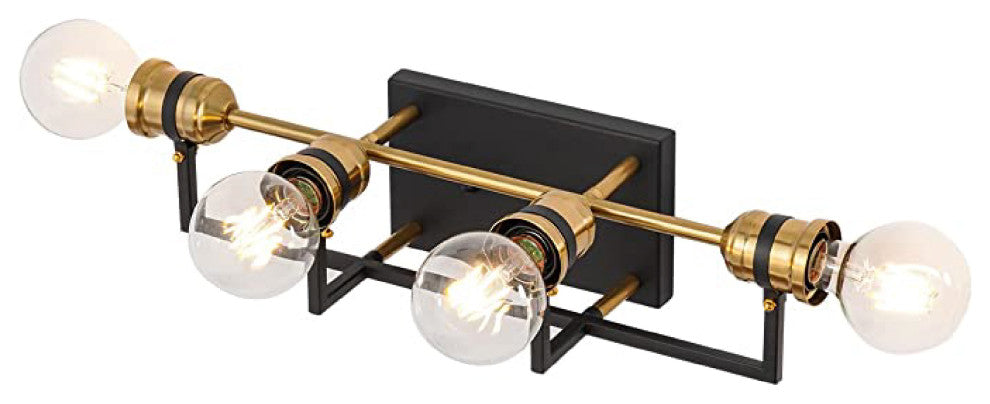 4-Lights industrial wall sconce Iron cordless wall sconce Modern colonial