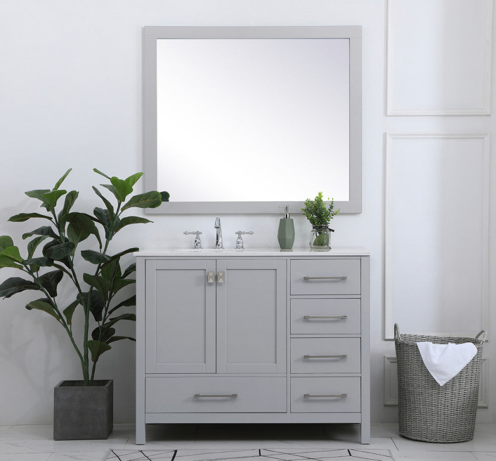Isabel Grey 42" Single Sink Bathroom Vanity