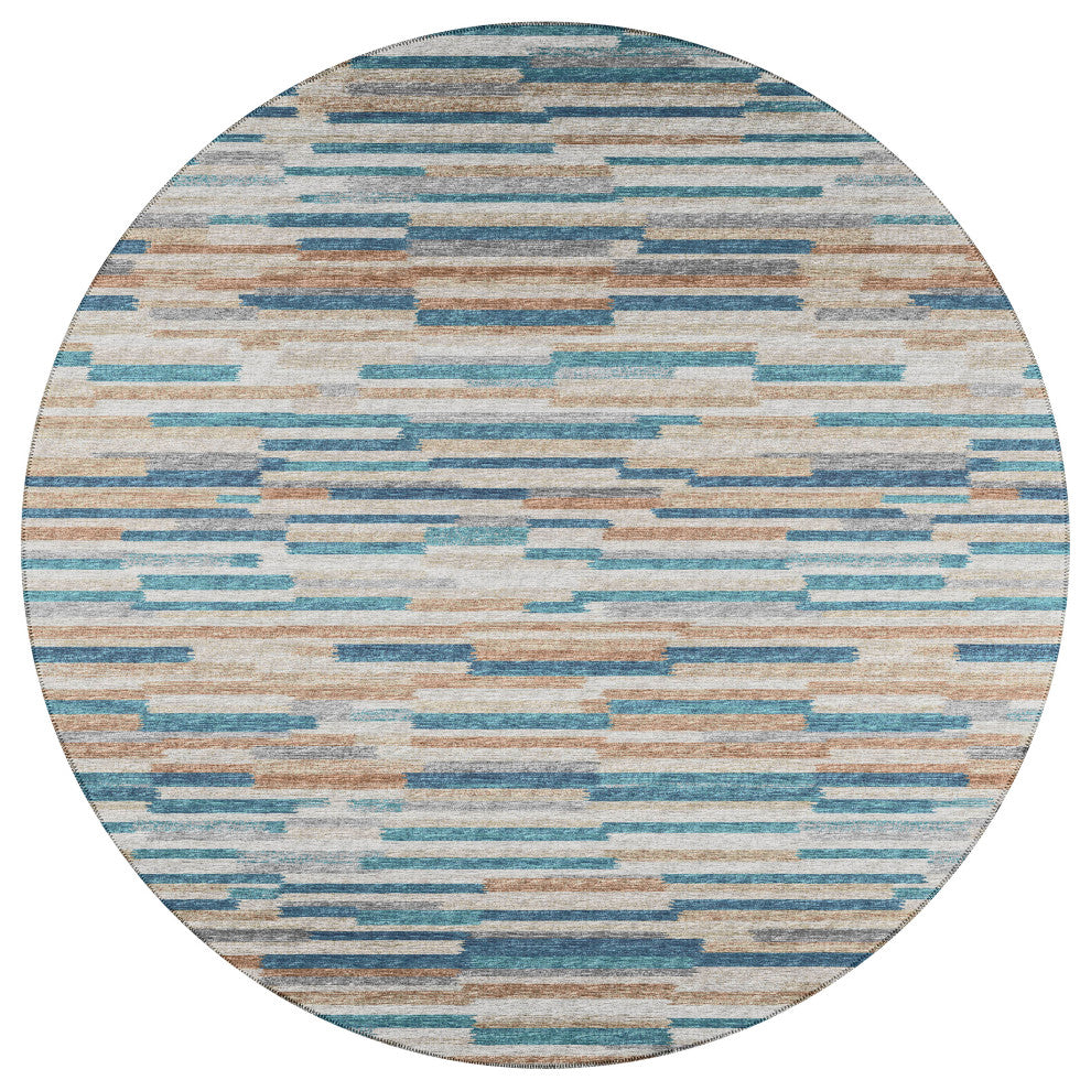 Indoor/Outdoor Sedona SN8 Riviera Machine Washable 10' x 10' Round Rug