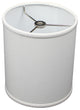 Fenchel Shades 6"x6"x7" Spider Attachment Drum Lamp Shade, Linen White