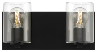 Access Lighting 62581LEDDLP/CLR Oslo 2 Light 14"W LED Vanity - Matte Black