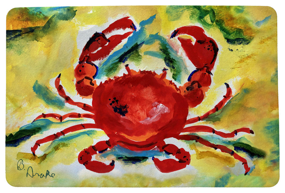 Betsy Drake Rock Crab Door Mat 18x26
