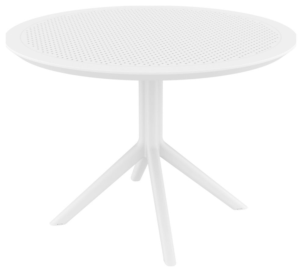 Sky Round Dining Table 42" Black, White