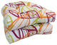 19" U-Shaped Dining Chair Cushions, Set of 2, Bright Palm