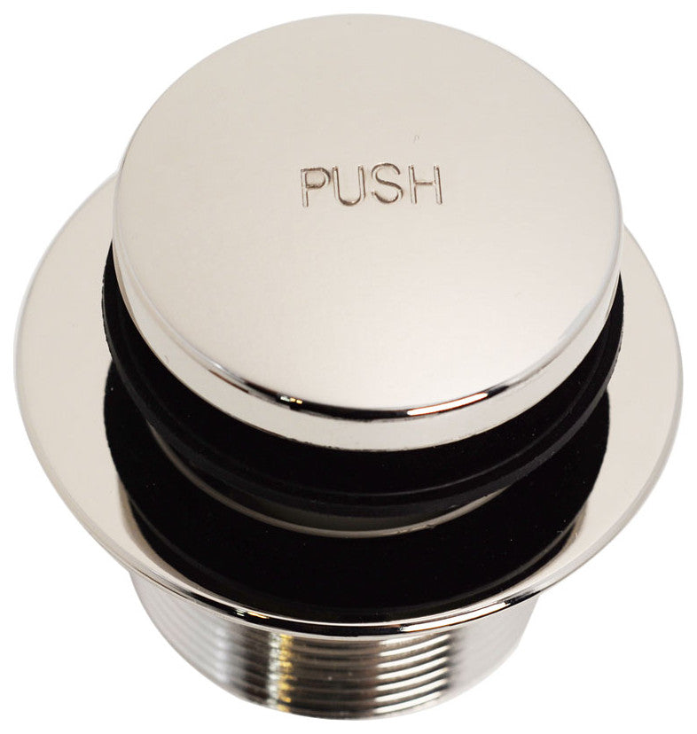 Direct Connect Overflow with Tip-Toe Trim and 2-Hole Overflow Cover, Polished Nickel