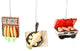 Camping Cooking Hotdogs Burgers Corn on Cob Fish Christmas Holiday Ornaments