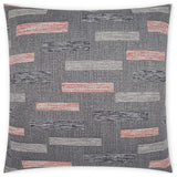 Outdoor Blockweave Pillow - Coral