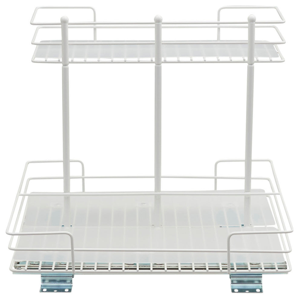 Double-sided 2-Tier Sliding Pantry Organizer