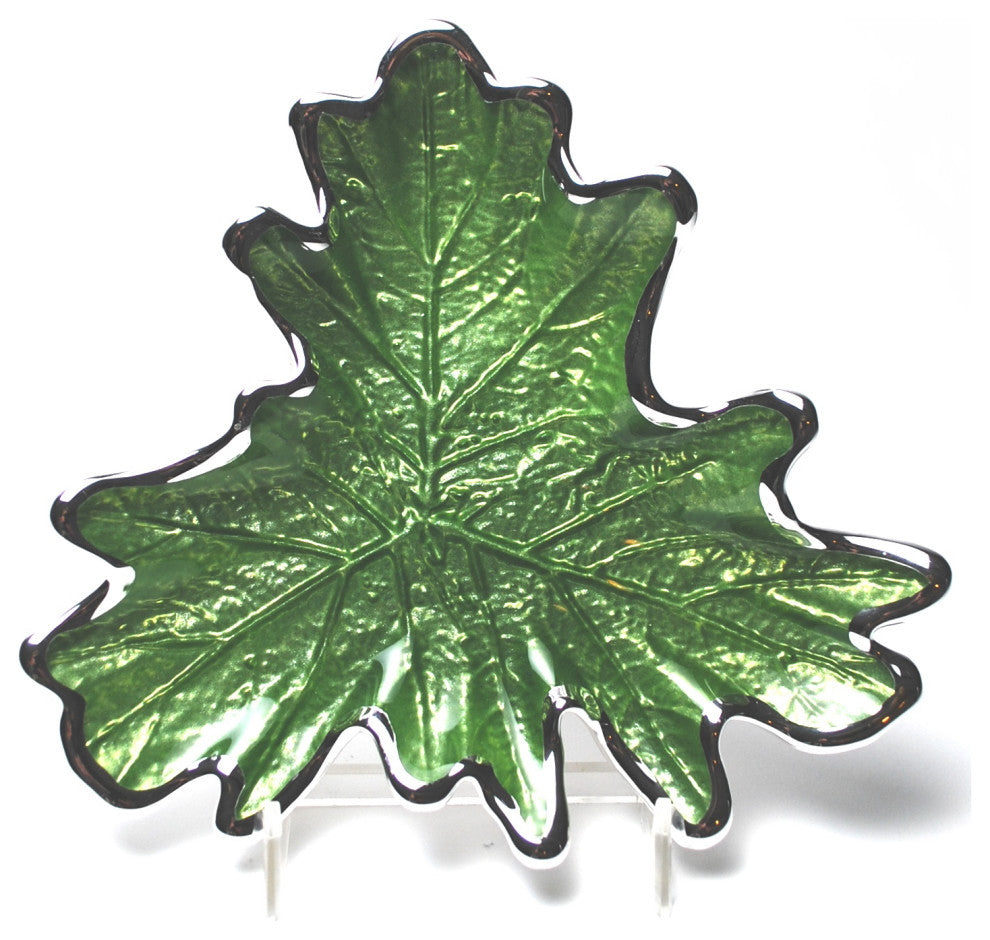 Foglia Grape Leaf Tray Green