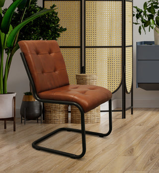 Lash Clan Medium Brown Side Chair