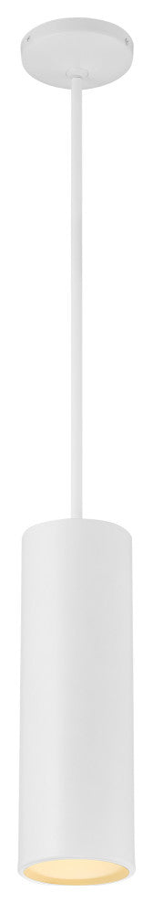 Pilson 15" Rod Pendant, Replaceable LED, Matte White