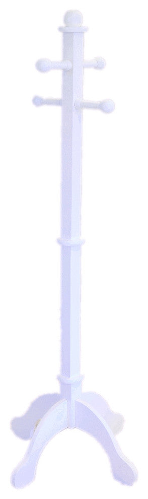 Kid's Deluxe Coat Rack, White