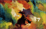 Vida Contemporary Abstract Multi-Color Scatter Mat Rug, 2'x3'