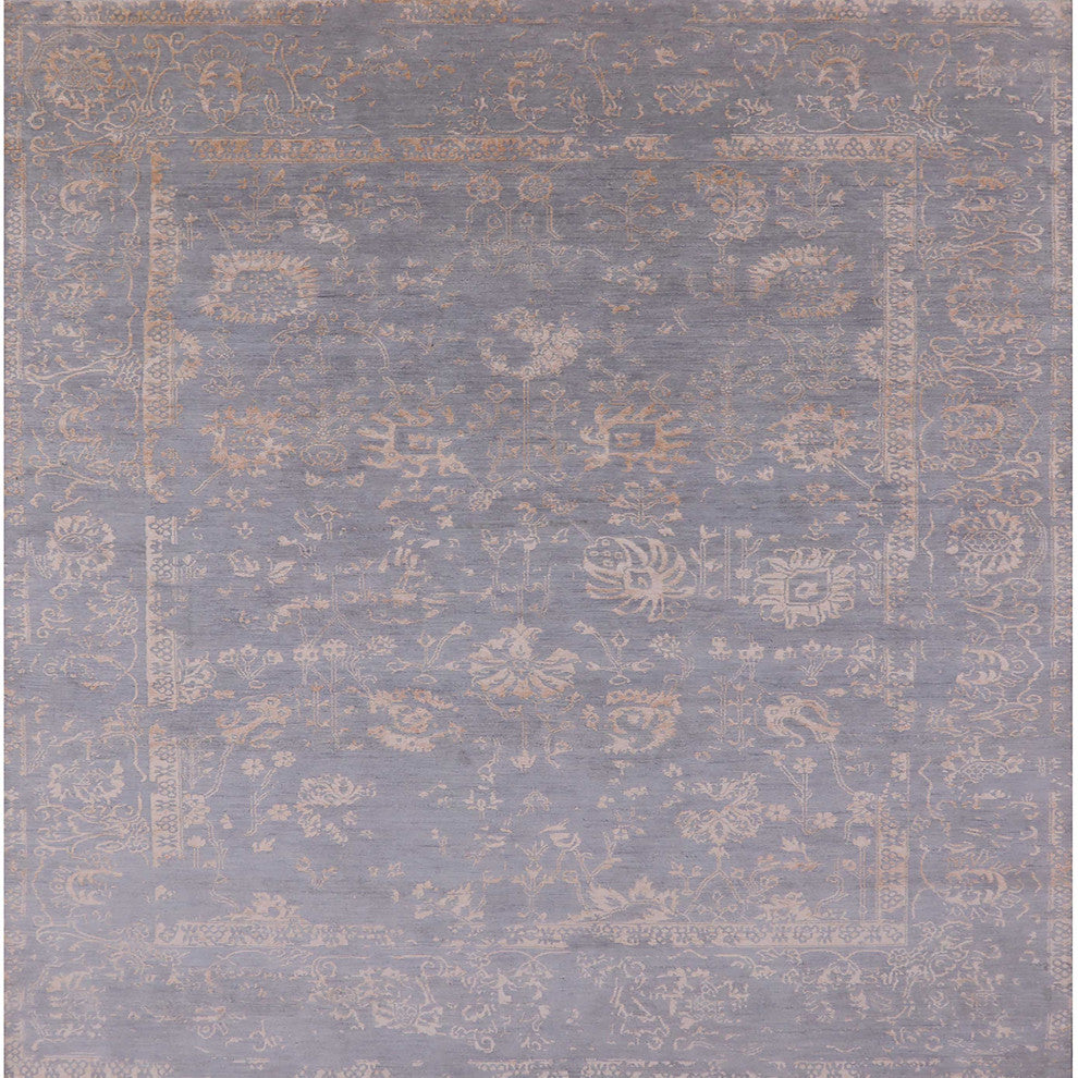 Ahgly Company Indoor Square Mid-Century Modern Area Rugs, 7' Square