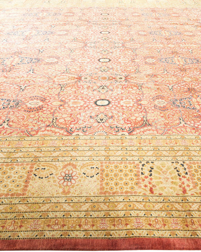 Mogul, One-of-a-Kind Hand-Knotted Area Rug Orange, 12'4"x15'8"