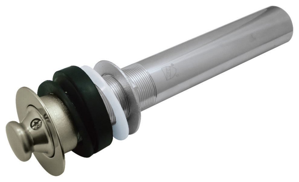 Fauceture Lift and Turn Sink Drain without Overflow, Brushed Nickel