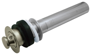 Fauceture Lift and Turn Sink Drain without Overflow, Brushed Nickel