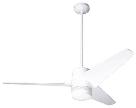Velo DC Ceiling Fan, Gloss White, 48"