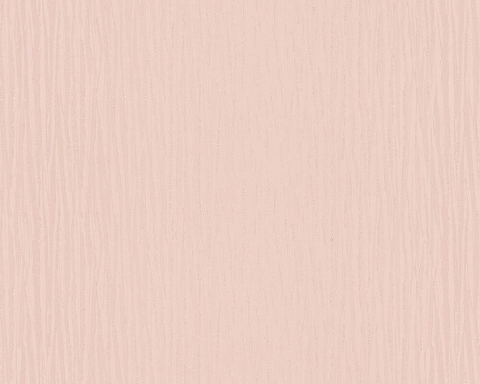 Plain Textured Wallpaper Featuring Solid Color, Pink Metallic, 1 Roll
