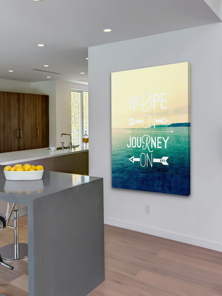 "Hope on Journey on" Print on Canvas by Sylvia Cook