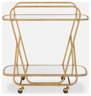 Uttermost - 22907 - Serving Cart - Swain - Antique Brass