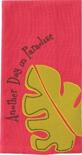 Another Day in Paradise Hot Pink Guest Towel