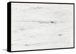 "Light Snow" Floater Framed Painting Print on Canvas