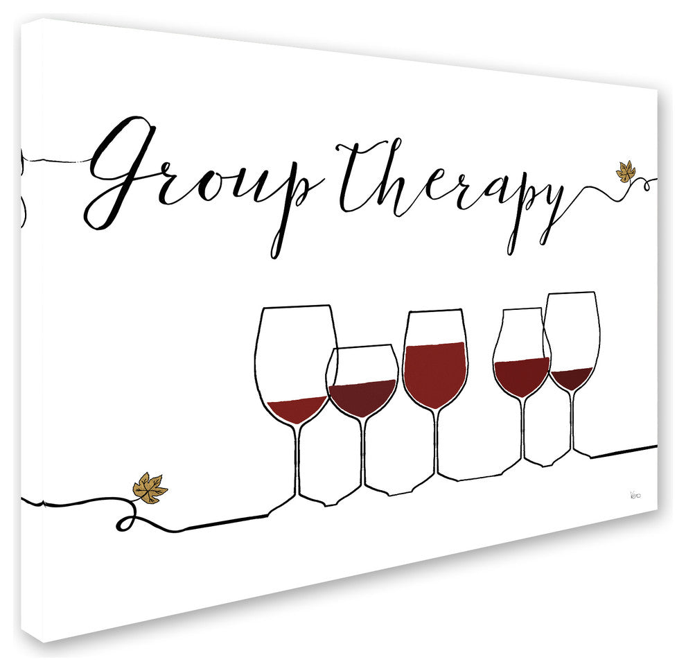 Veronique Charron 'Underlined Wine IX' Canvas Art, 32x24