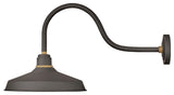 Hinkley Foundry Classic Medium Gooseneck Barn Light, Museum Bronze