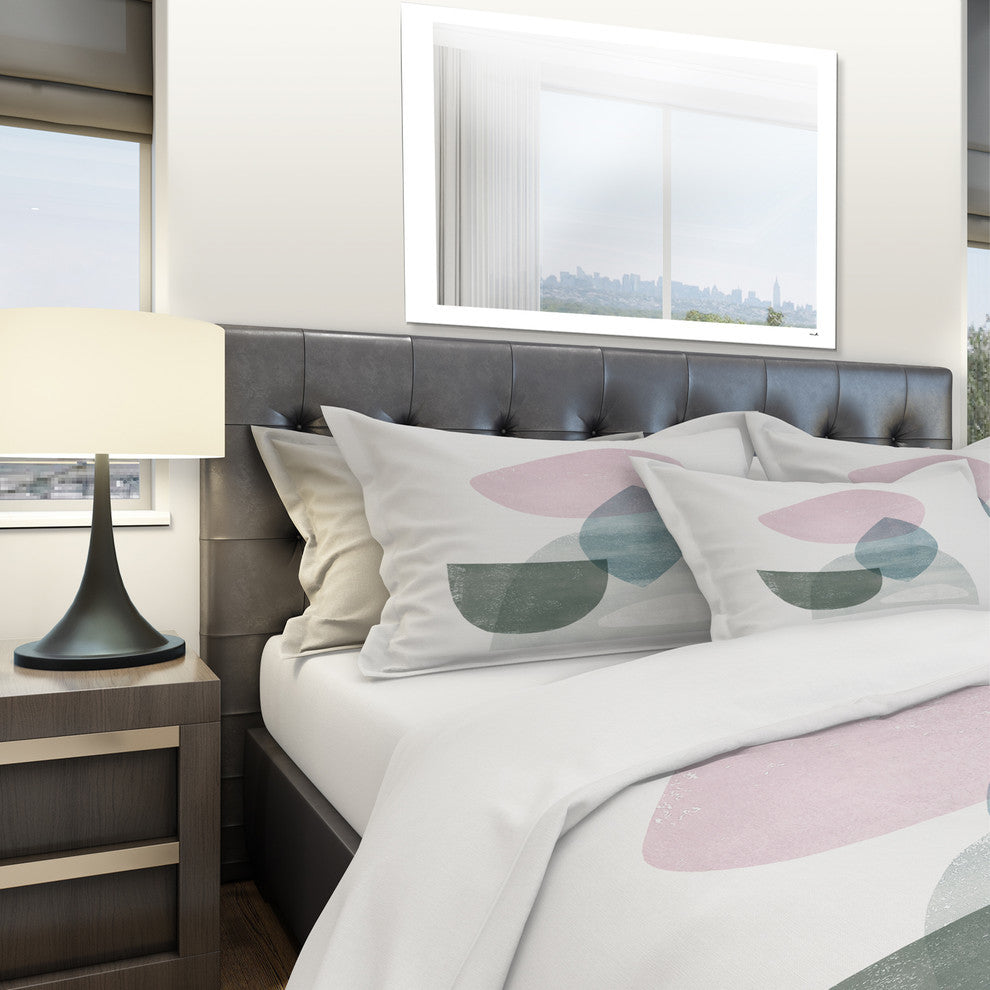Distressed Dream I Geometric Duvet Cover Set, Twin