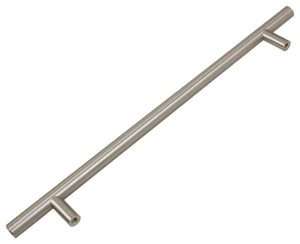 9" Center Solid Steel 12" Bar Pull, Set of 3, Stainless Steel