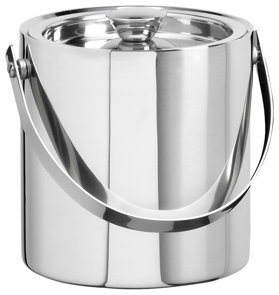Kraftware Polished Stainless Steel Ice Bucket