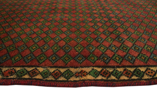 Semi Antique Walcot Rusty-Red/Green Rug, 3'1x4'10
