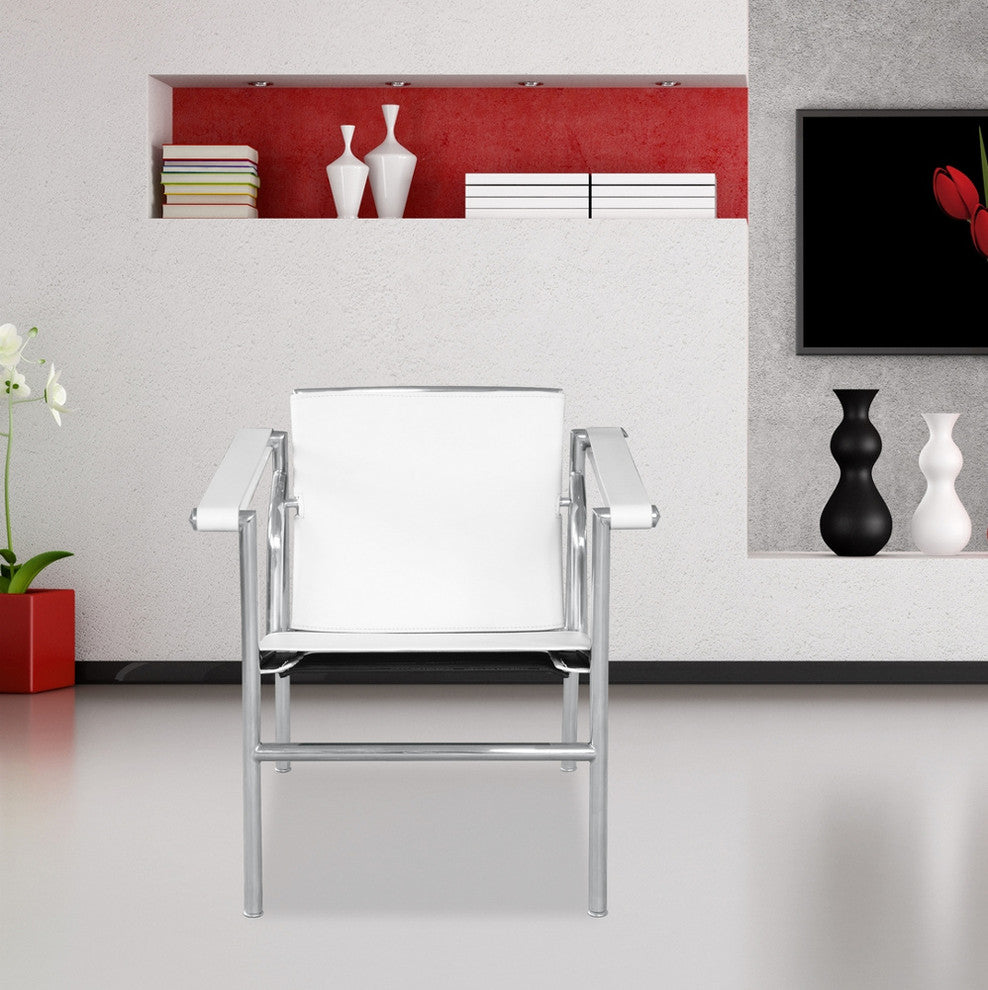 Modern Classics String Flat Chair, White
