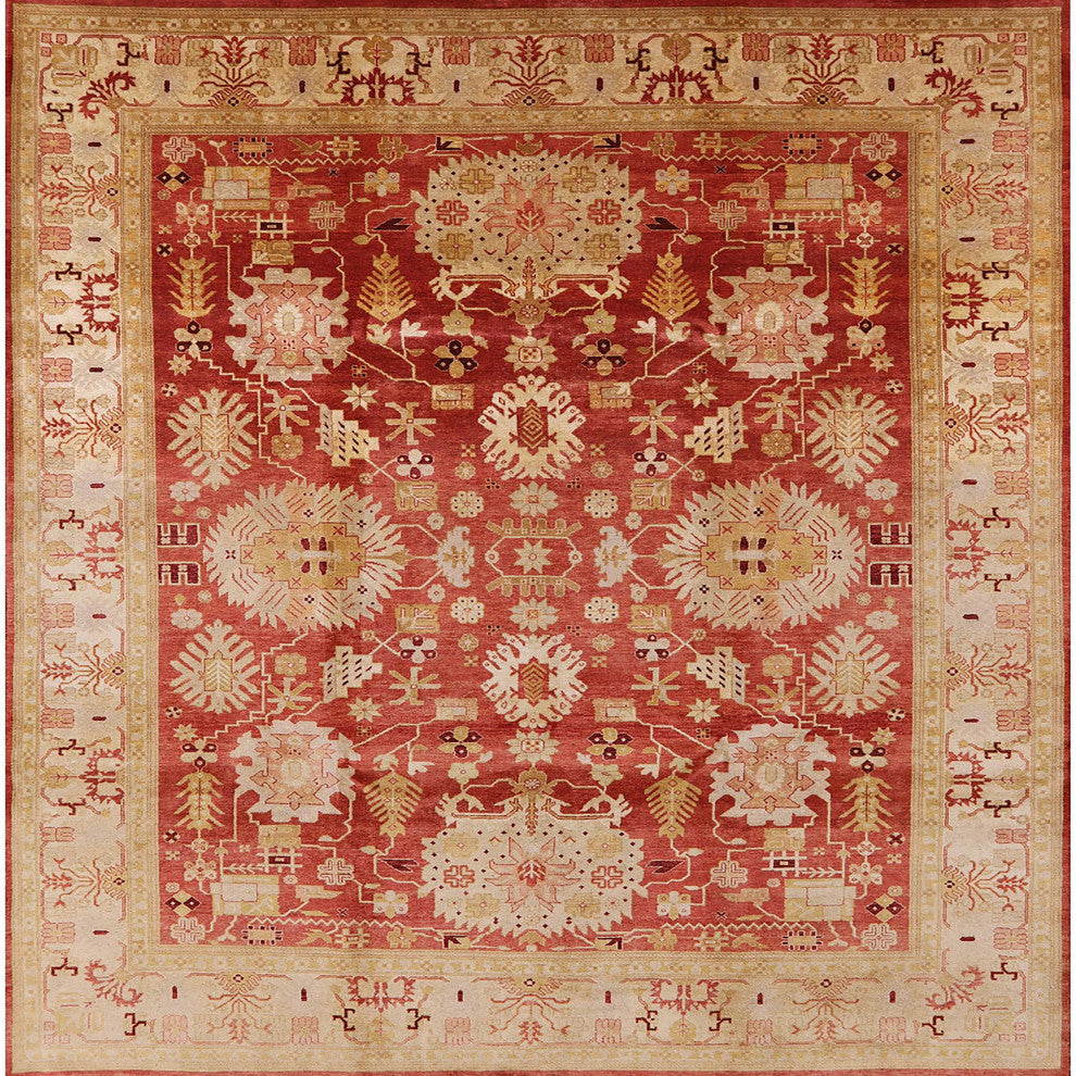 Ahgly Company Indoor Square Mid-Century Modern Area Rugs, 5' Square