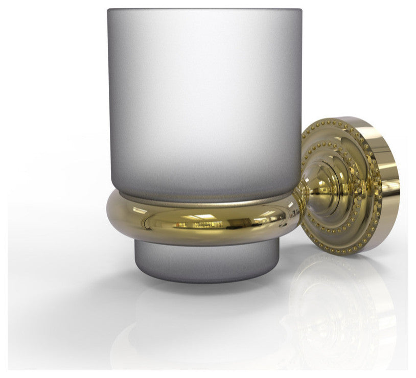 Dottingham Wall Mounted Tumbler Holder, Unlacquered Brass
