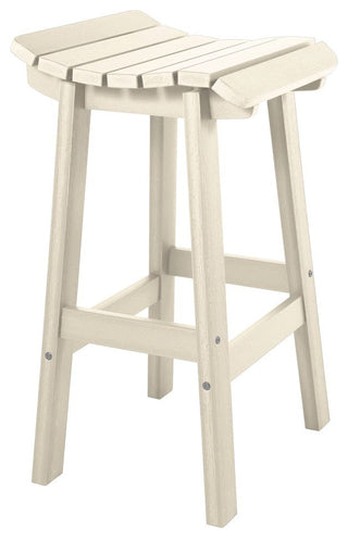 Summit Square Bar Height Stool, Whitewash