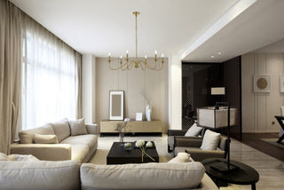 Living District Rohan 42" Chandelier in Satin Gold