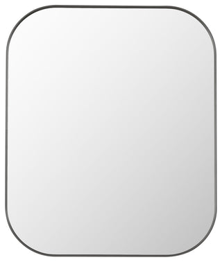 Trielle Rectangular Framed Bathroom Wall Mirror, Gunmetal, 36"