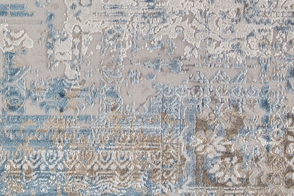 Weave & Wander Lindstra Blue/Gray 9'9"x13'2" Rug